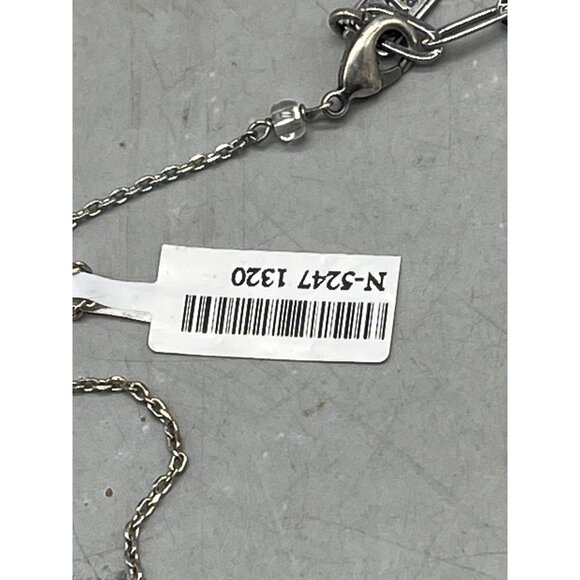 Mariana cross chain necklace N-5247 pendent handmade crystals clasp 18" READ NEW - Picture 7 of 8